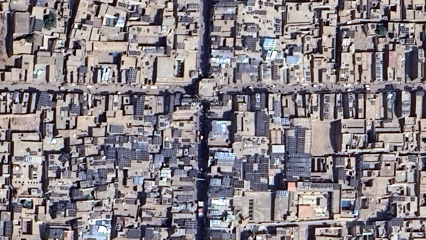 Rooftop Solar Panels in Dera Ismail Khan, a small city in Pakistan
